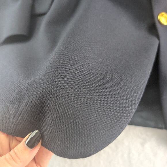 Wimbledon Of England Wool Blend Navy Gold Button Suit Jacket Men's 56R - Picture 2 of 11